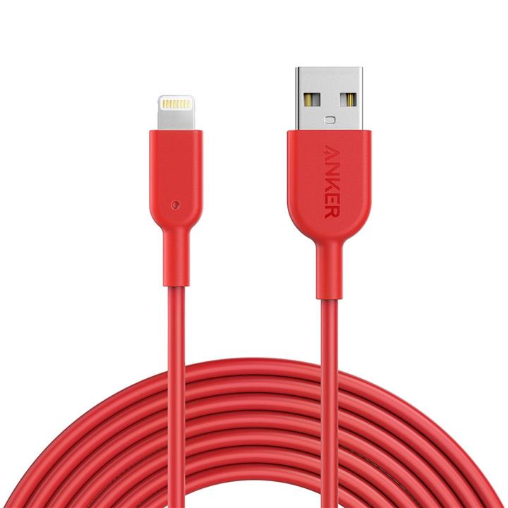 کابل تبدیل USB به لایتنینگ انکر مدل A8434 طول 3 متر Anker A8434 USB To Lightning Cable 3m